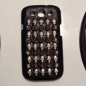 Leather skull and spikes Galaxy s3 case