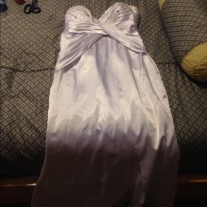 White prom dress