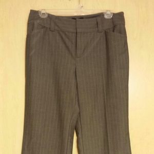 Gray pinstripe pants by GAP