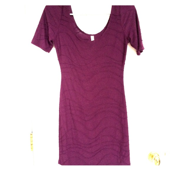 Xhilaration bodycon dress/tunic in plum color