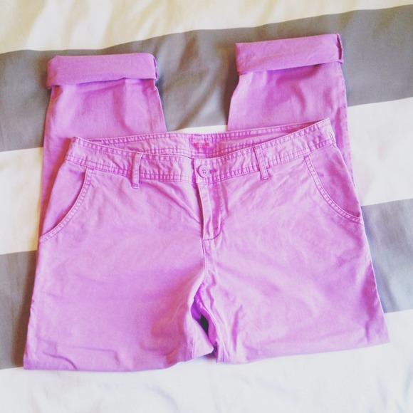 🚫BUNDLED🚫 Radiant orchid 💜 boyfriend crop pants