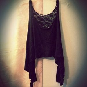 Lace-Backed Trapeze Top