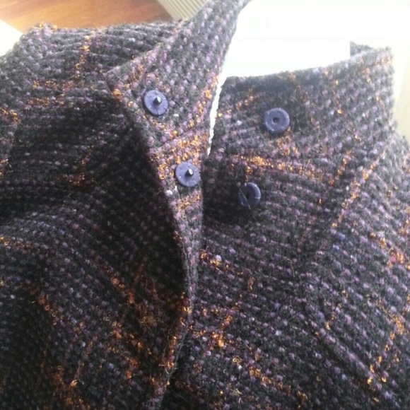 Red VALENTINO Purple Tweed Coat - Picture 2 of 4
