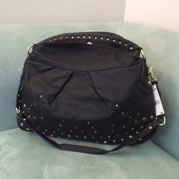 Steve Madden Studded Black Hobo