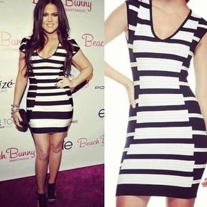 Black/white bandage dress! Last Small one left