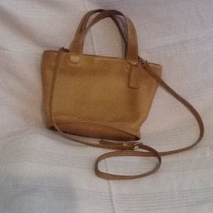 Tan Leather Coach Purse