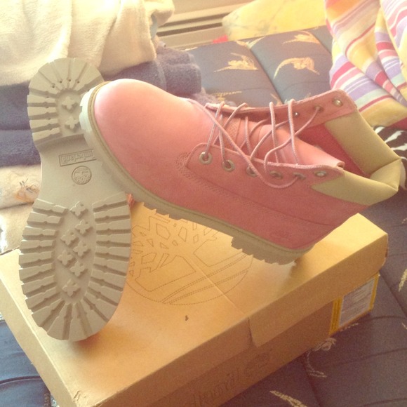 Pink Timberlands!
