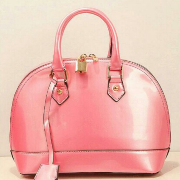 Pink Leather Fashion Handbag