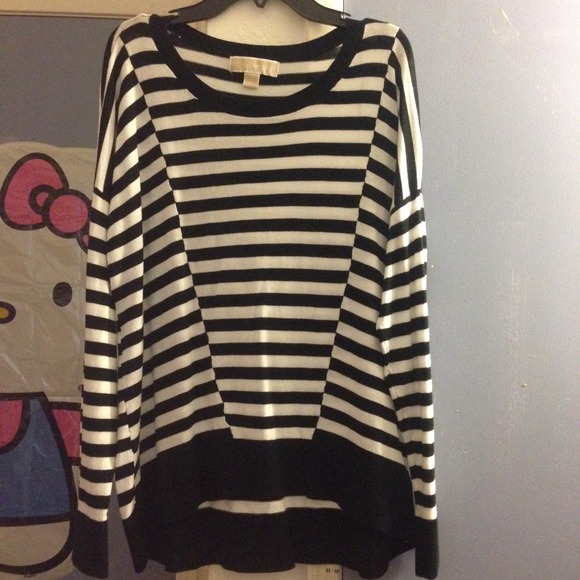 Michael Kors long sleeve striped sweater