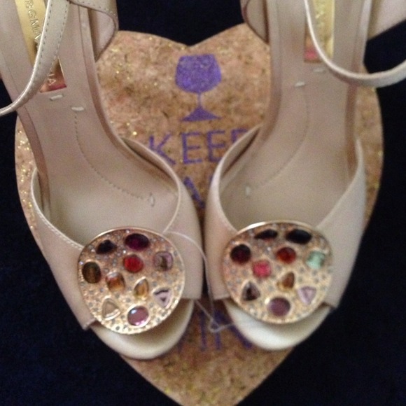 BCBGMaxAzria Open Toed Heels "NWOT"