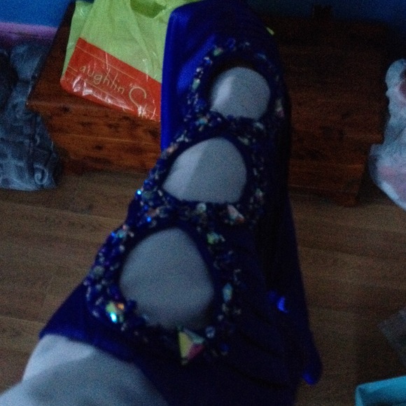 Royal blue prom dress - Picture 2 of 2