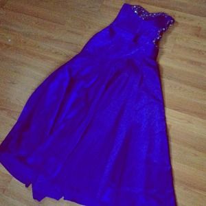 Royal blue prom dress