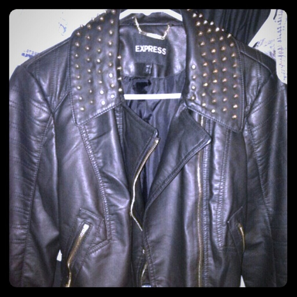 REDUCED Studded crop (minus the) leather Moto jack