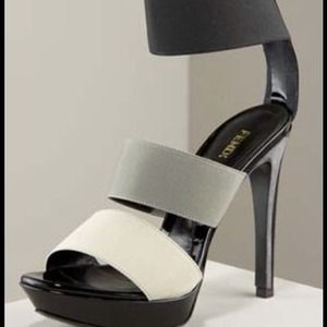 Fendi Elastic Platform Gray Black Sandal 40/10 NWT Fendi Elastic Platform Gray Black Sandal 40/10 NWT