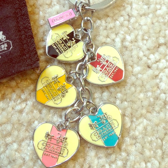Authentic Coach Key Chain and Dust Bag