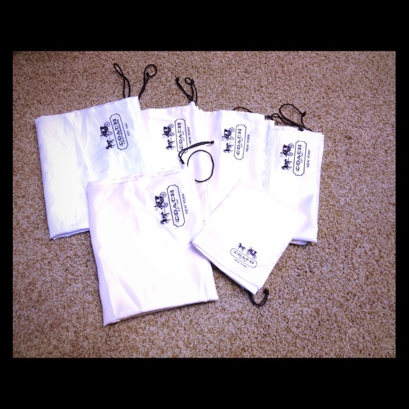 6 Pcs Authentic Coach Dustbag