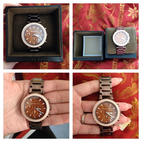 **SOLD****Michael Kors Chocolate Parker Watch!