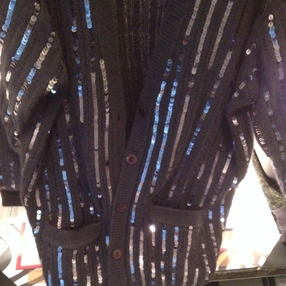Vintage Long Sequence Cardigan