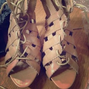 Nude Heel Open "Booties"