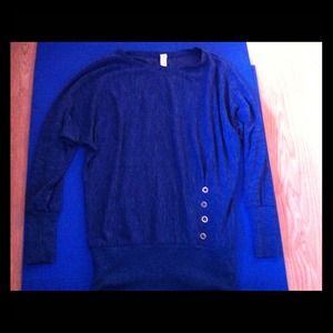 Dark blue long sleeve sweater