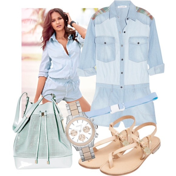 Victoria's Secret Denim - New Victoria's Secret denim romper