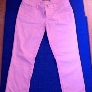 Light peach skinny jeans