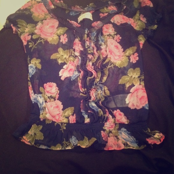 Floral Sheer Blous