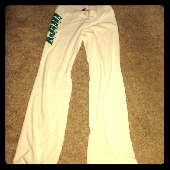 Juicy couture white terry cloth pants brand new!
