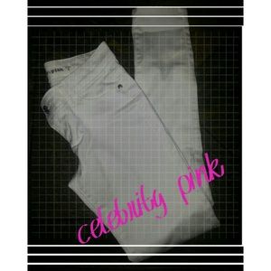 White skinny stretch jeans.