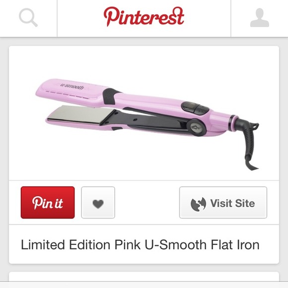 U Smooth 1 1/2" titanium flat iron