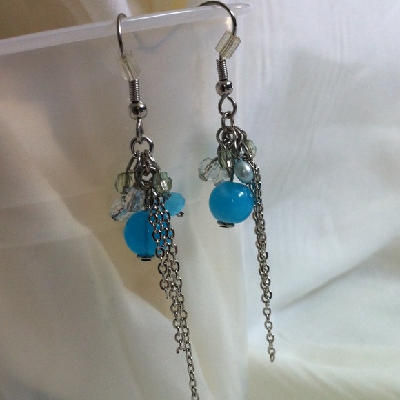 (Sold) Blue earrings (free with any purchase)