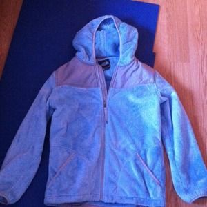Blue soft fuzzy North Face