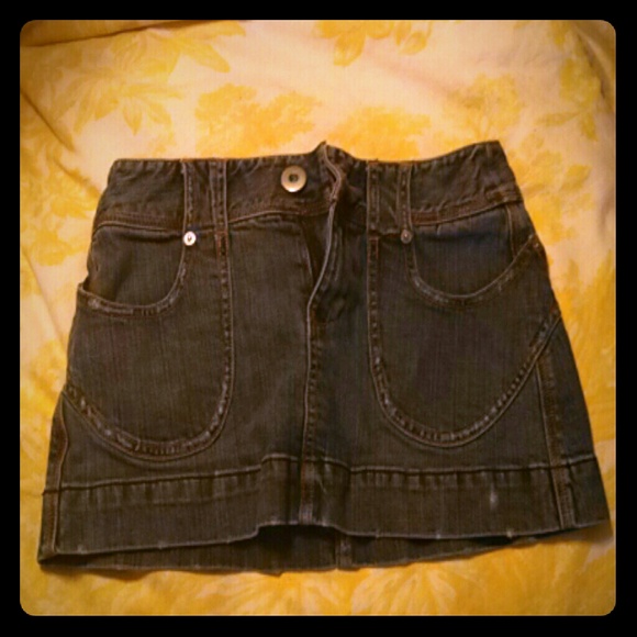 London Jean Mini Skirt
