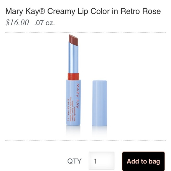 Mary Kay Creamy Lip Color in Retro Rose!
