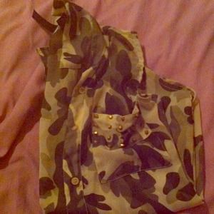 Sheer camo shirt