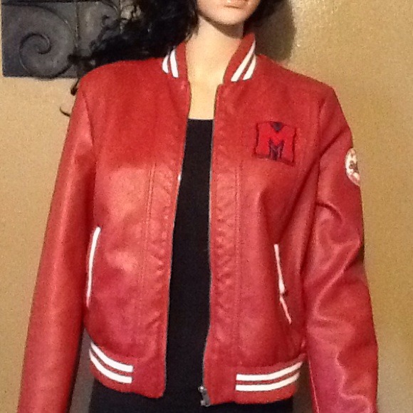 Red/white Varsity jacket!!! - Picture 2 of 3