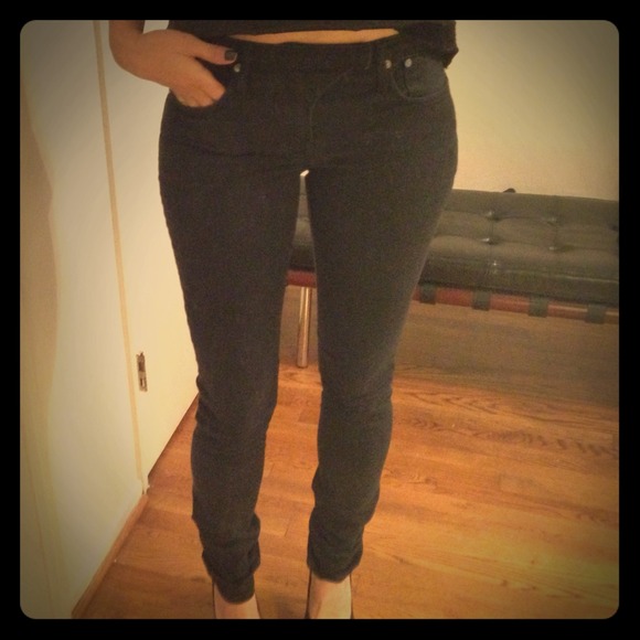 SOLD!!! Helmut lang black skinny jeans