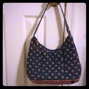 Vera Bradley Emily Blue Molly Shoulder Hobo Bag
