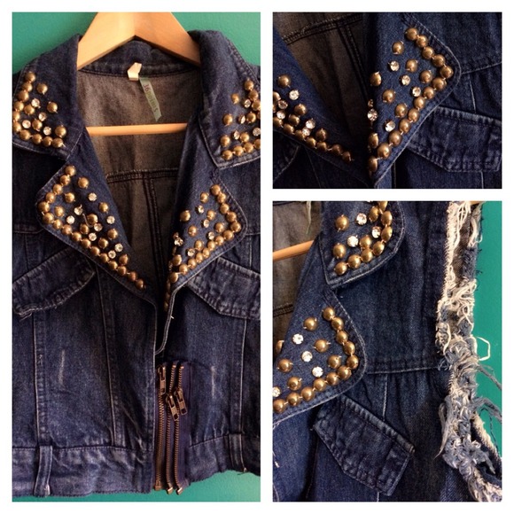 Studded vintage vest