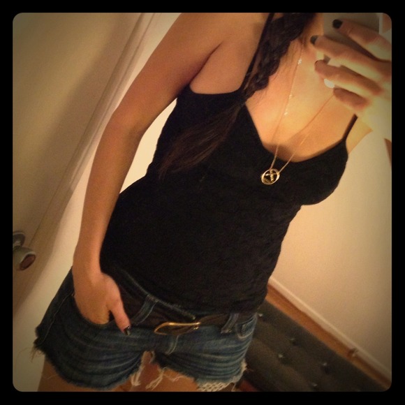 SOLD Candies corset style lace tank top