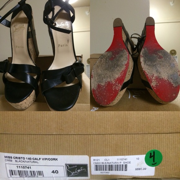 🚫SOLD🚫 CHRiSTiAN LOUBOUTiN WEDGES - Picture 2 of 4