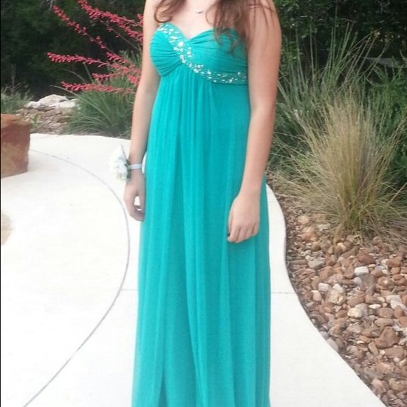 Floor length strapless dress from Dillard's - Picture 1 of 4