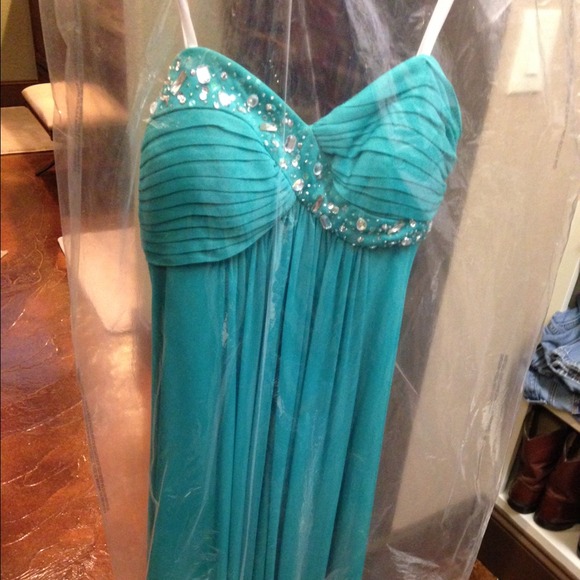 Floor length strapless dress from Dillard's - Picture 2 of 4