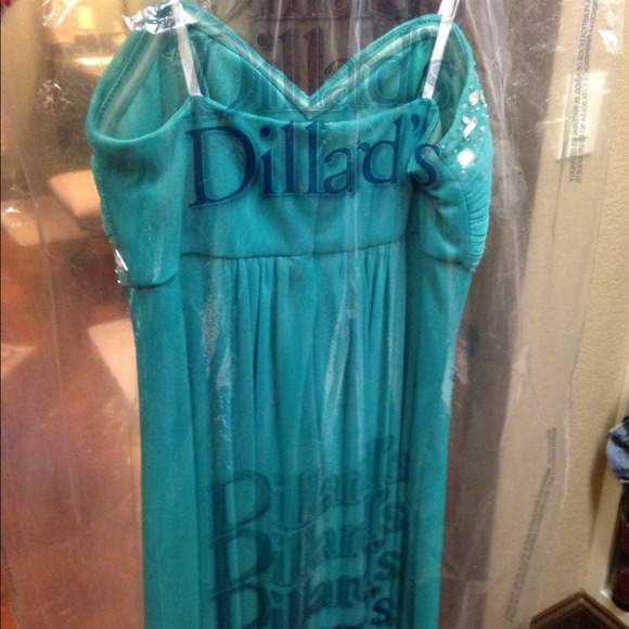 Floor length strapless dress from Dillard's - Picture 3 of 4