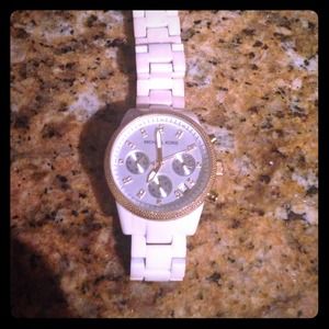 Authentic Michael Kors white ceramic watch