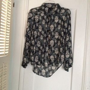 Sheer chiffon top size xsmall