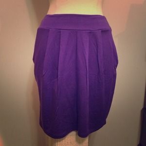 Purple cotton Michael stars skirt with pockets