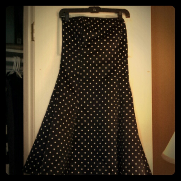 Black Strapless Dress
