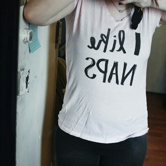 Light Pink "I like naps" Tee
