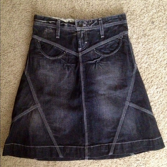 Blackwash Denim H&M skirt-sz 2 - Picture 1 of 4